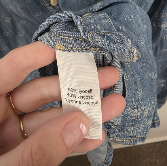 NEW Maurices Blue White Long Sleeve Button Up Western Rodeo Cowgirl Shirt Sz XL - Picture 9 of 11